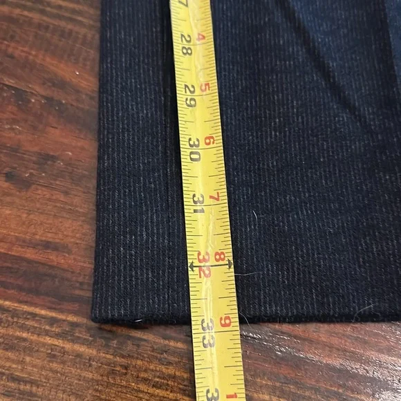 M. Martin wool felt navy blue straight leg fully lined pockets 2 Women's Pants - Picture 12 of 16